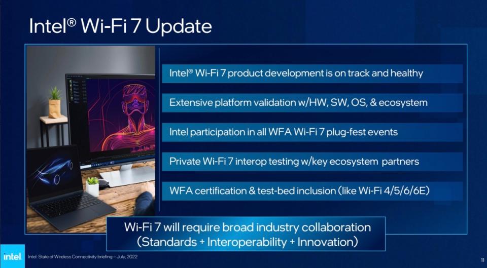 Intel將以Wi-Fi 7實現規模更龐大的無線運算，推動PC更多元設計