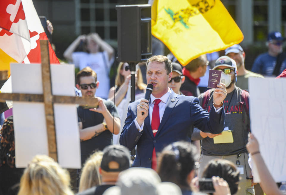 FILE: ANNAPOLIS, MD - MAY 15: Maryland Del. Dan Cox, a Frederick Republican. / Credit: Jonathan Newton/The Washington Post via Getty Images