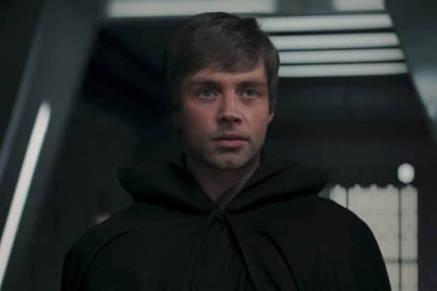 CGI Luke Skywalker in 'The Mandalorian'. (Credit: Lucasfilm/Disney)