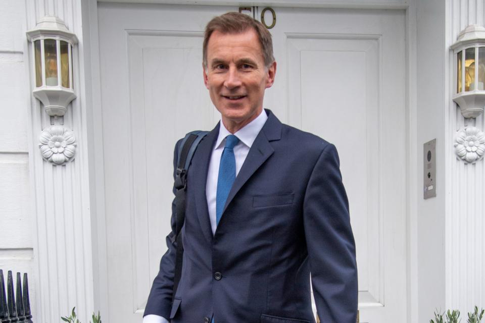 New Chancellor Jeremy Hunt leaving home this morning (Jeremy Selwyn)