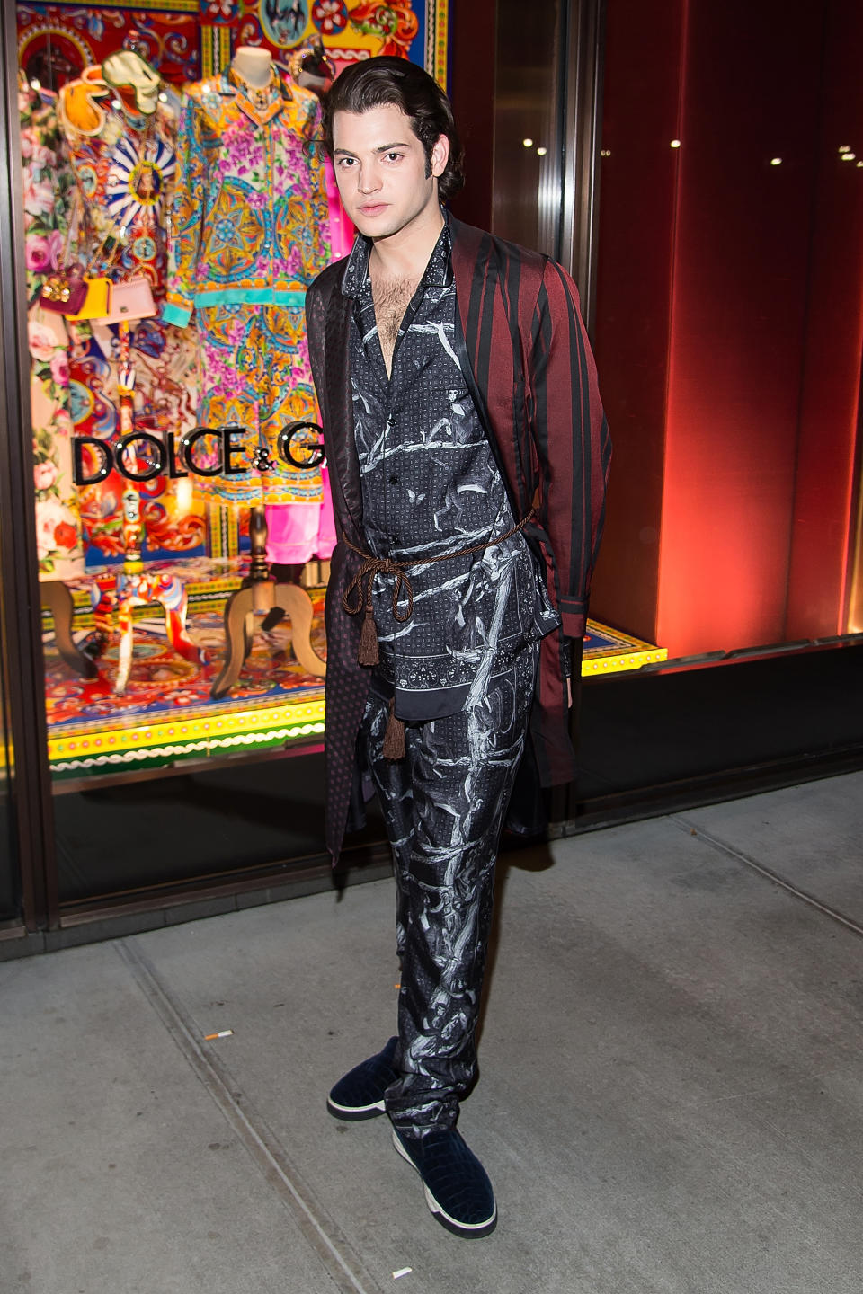 NEW YORK, NY - MARCH 15:  Model Harry Bryant attends the Dolce & Gabbana Pyjama Party at Dolce & Gabbana on March 15, 2016 in New York City.  (Photo by Michael Stewart/Getty Images)