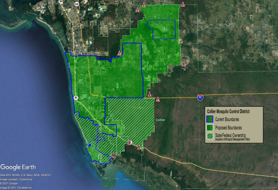 The Collier Mosquito Control District seeks to expand its boundaries to nearly double it's size in the county. If accepted, the boundary will become effective October 1, 2022.