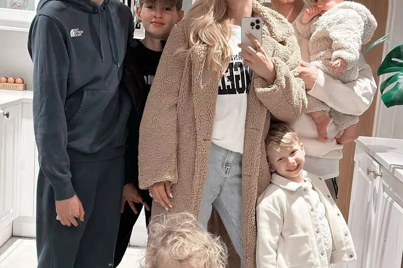 Stacey Solomon and kids