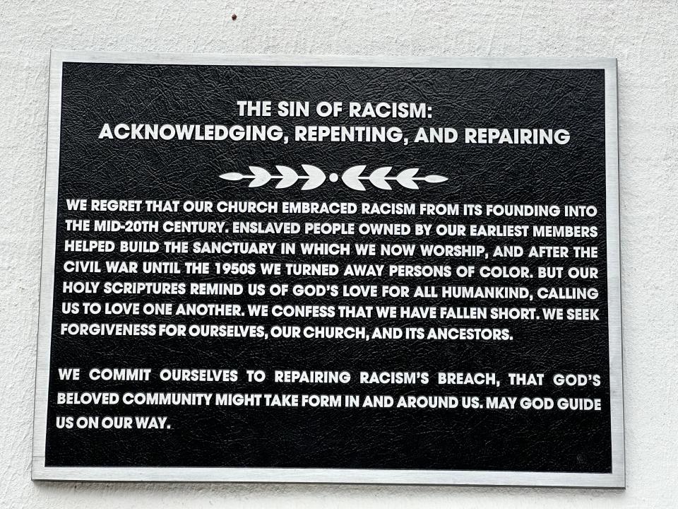 First Presbyterian Church will dedicate plaque acknowledging racism on Jan. 21, 2024.