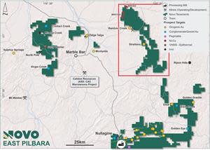 Mining Leases in relation to Novo's Marble Bar tenure