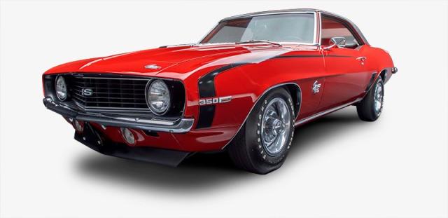 1969 chevy camaro ss red