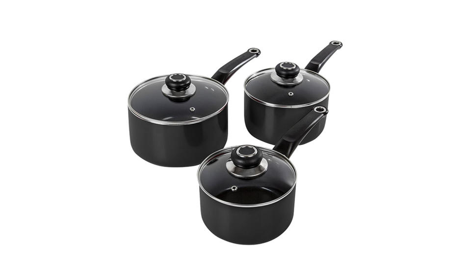 Morphy Richards Equip 3-piece Saucepan Set