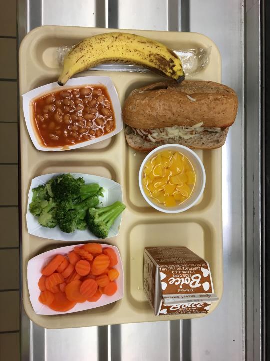 School lunch at a New York City elementary school.