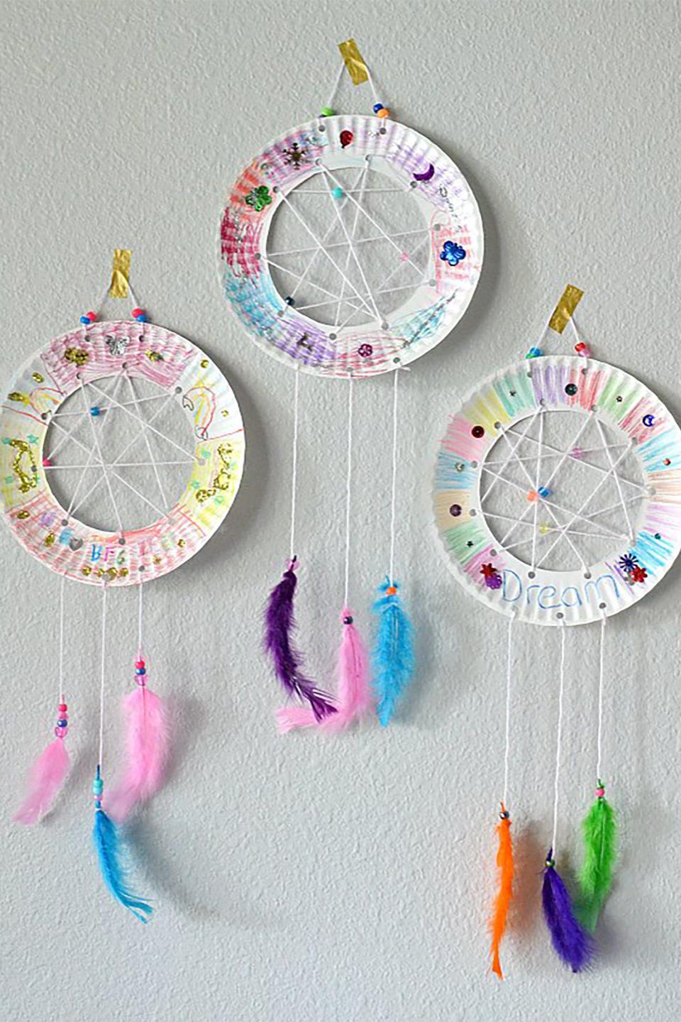 The BFG Paper Plate Dream Catchers