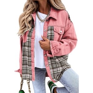 amazon-btfbm-denim-flannel-shacket-pink
