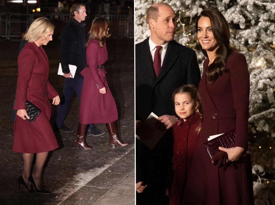 Members of the royal family attend the Together at Christmas Carol Service at Westminster Abbey on December 15, 2022, in London.