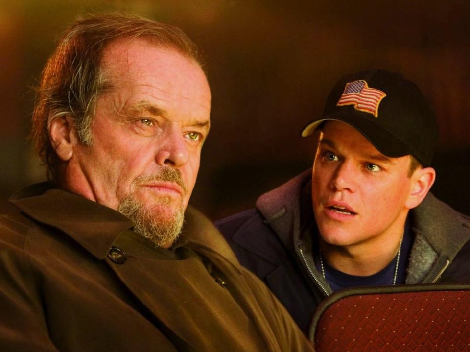 Jack Nicholson and Matt Damon in ‘The Departed’ (Warner Bros Pictures)
