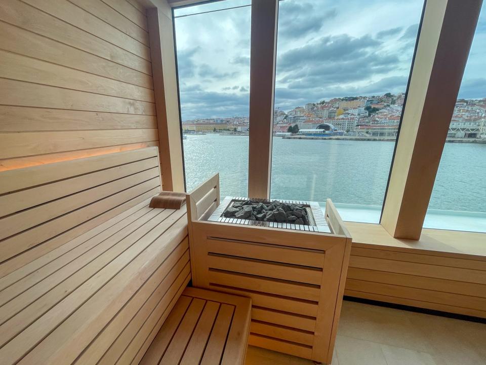 sauna on Silversea's Silver Ray cruise ship
