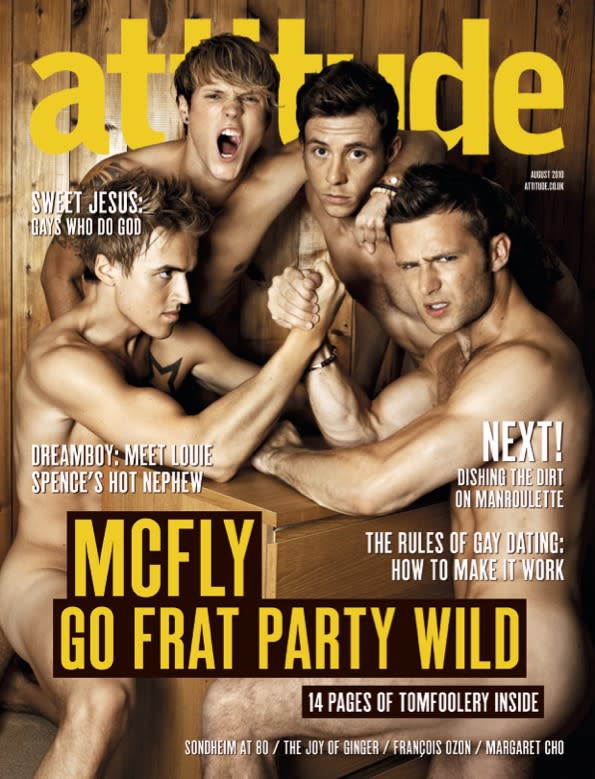 McFly in one of our most memorable covers of all time (Image: Attitude)