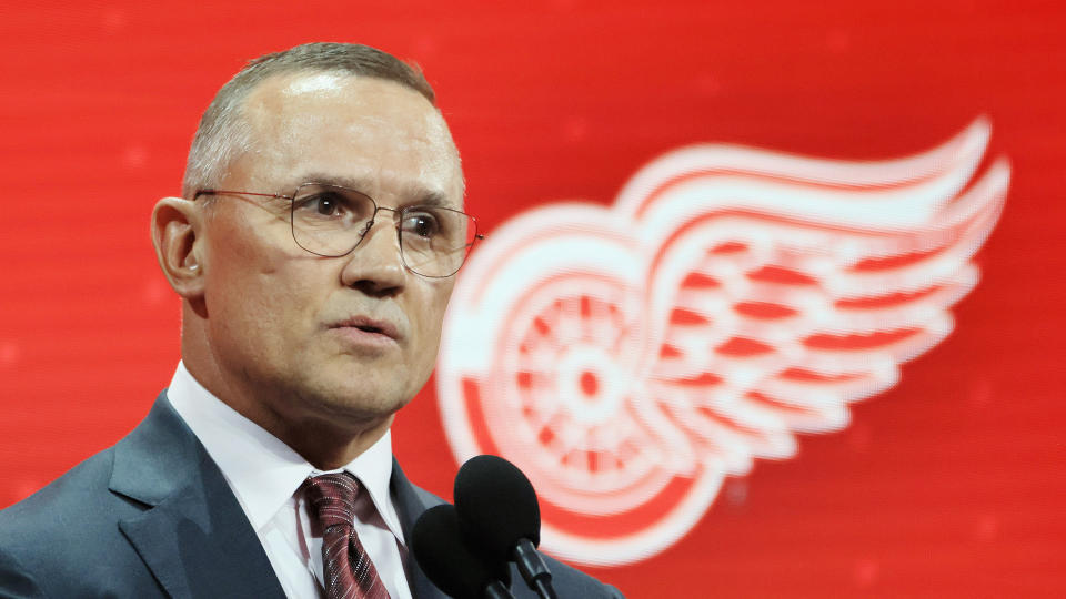 Red Wings GM Steve Yzerman has been making some questionable decisions lately. (Photo by Bruce Bennett/Getty Images)