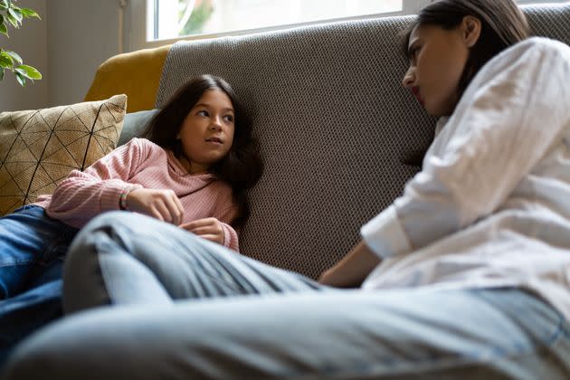 If you're not sure how to broach the topic, use earlier conversations about consent and bodily autonomy as a jumping-off point. (Photo: SrdjanPav via Getty Images)