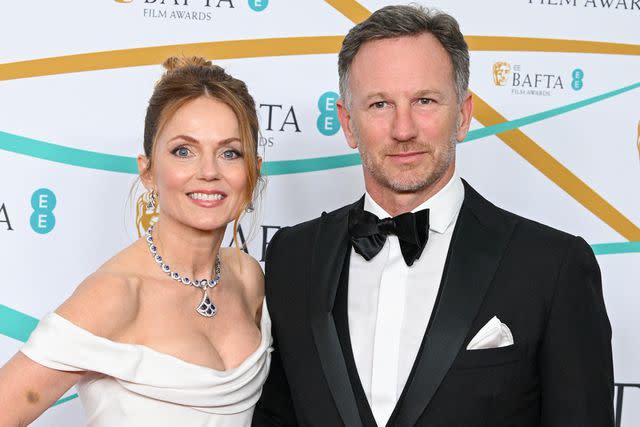 <p>Stephane Cardinale - Corbis/Corbis via Getty</p> Geri Halliwell-Horner and Christian Horner