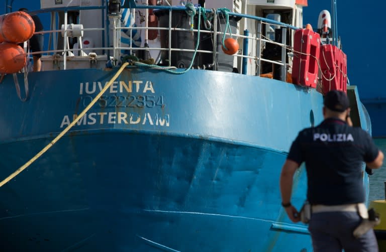 Ende eines umstrittenen Justizverfahrens gegen Seenotretter im Mittelmeer: Ein Gericht in Italien hat die Anklagen gegen Besatzungsmitglieder von Rettungsschiffen fallenlassen, denen eine Zusammenarbeit mit libyschen Schleusern vorgeworfen worden war. (Bellina FRANCESCO)