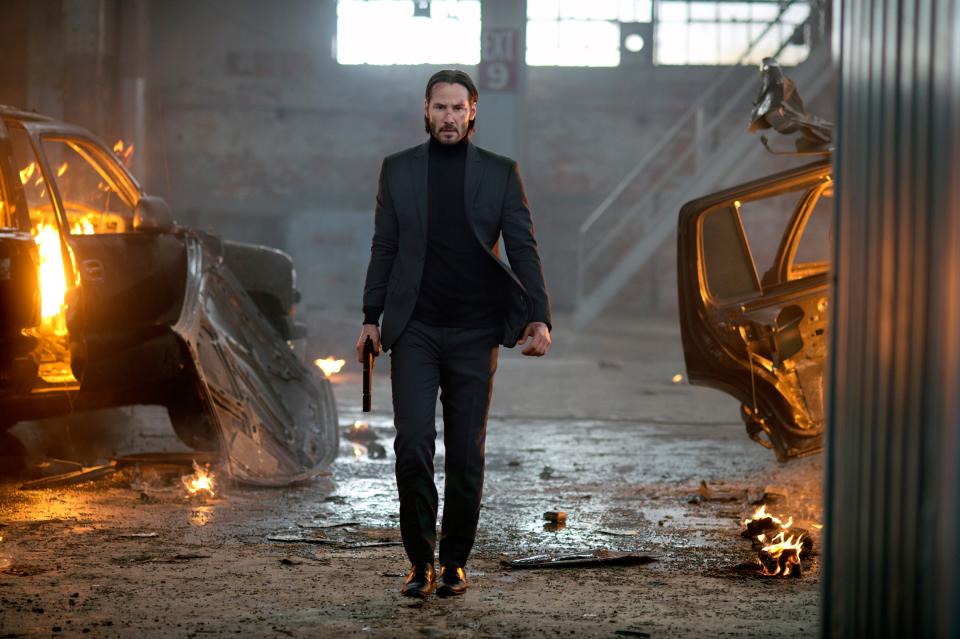 Keanu Reeves in John Wick, still the do-your-own-stunts standard bearer.