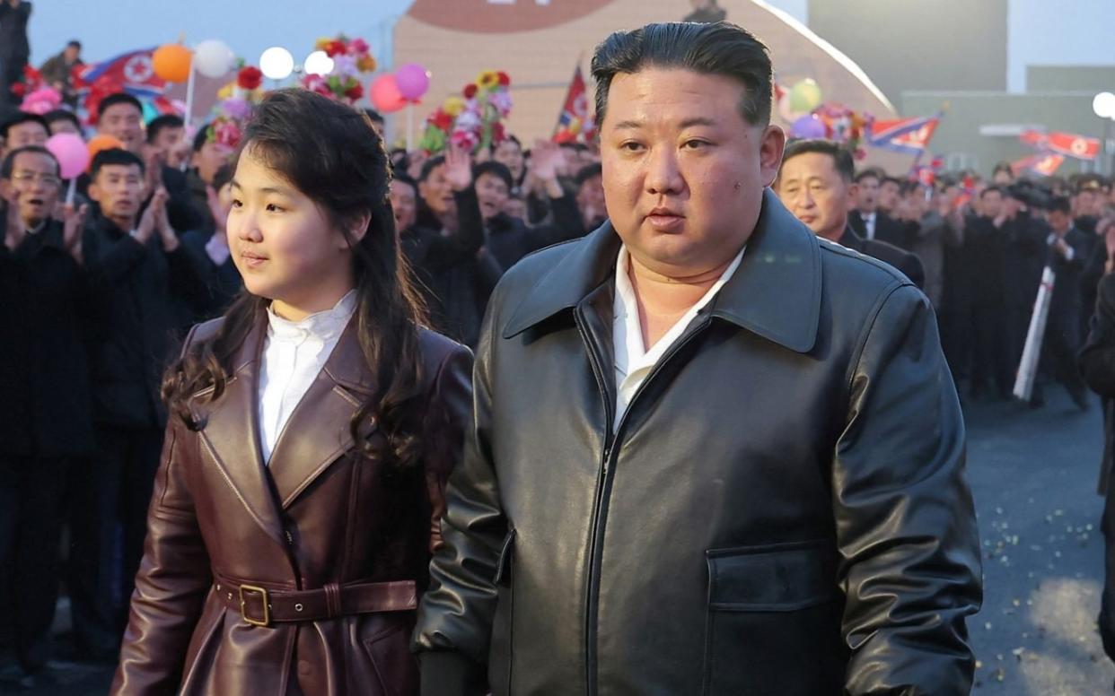 Kim Jong-un and his daughter Kim Ju Ae open Gangdong Greenhouse in North Korea