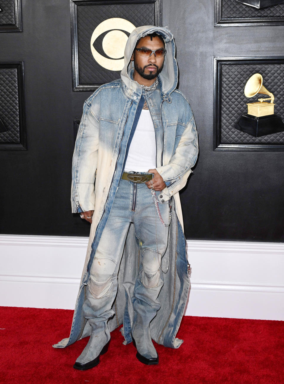 Miguel arrives for the 65th Annual Grammy Awards (Robyn Beck / AFP via Getty Images)