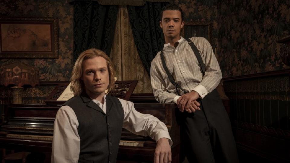 Promo image of Lestat and Louis in Interview with the Vampire on AMC.