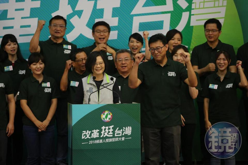 蔡英文力挺姚文智是最佳台北市長人選。