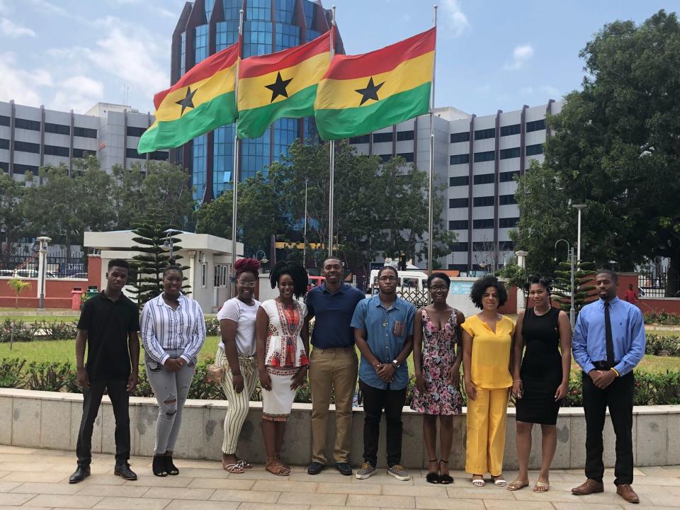 Birthright Africa scholars at the Ministry of Diaspora Affairs