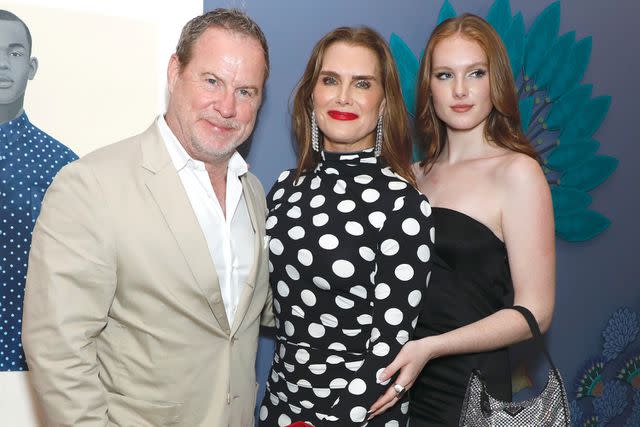 Gregory Pace/Shutterstock Chris Henchy, Brooke Shields and Grier Henchy