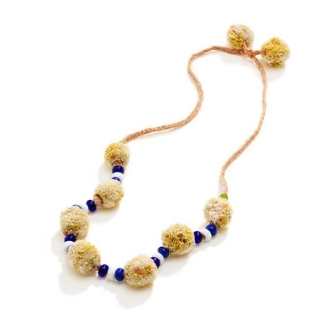 Pom Pom party necklace, $45, at Madewell