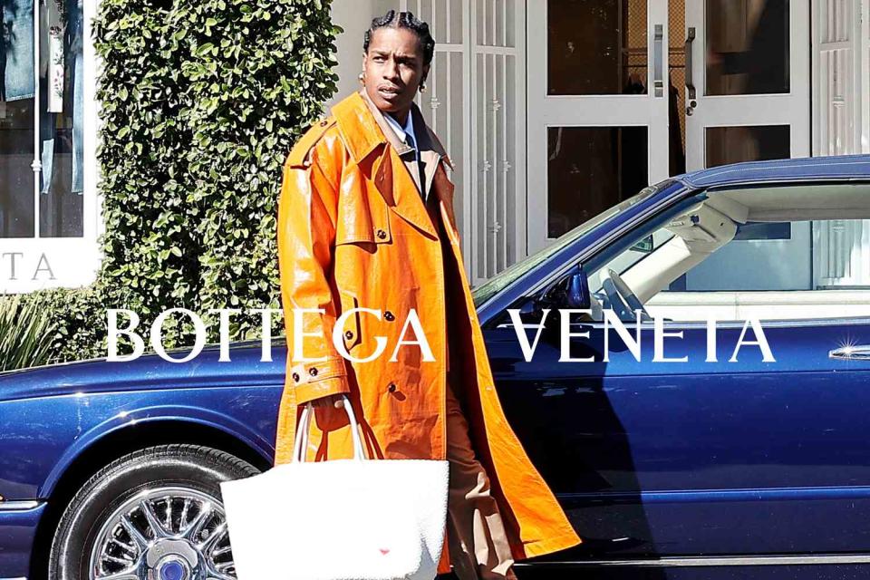 <p>Courtesy of Bottega Veneta</p> A$AP Rocky stars in Bottega Veneta