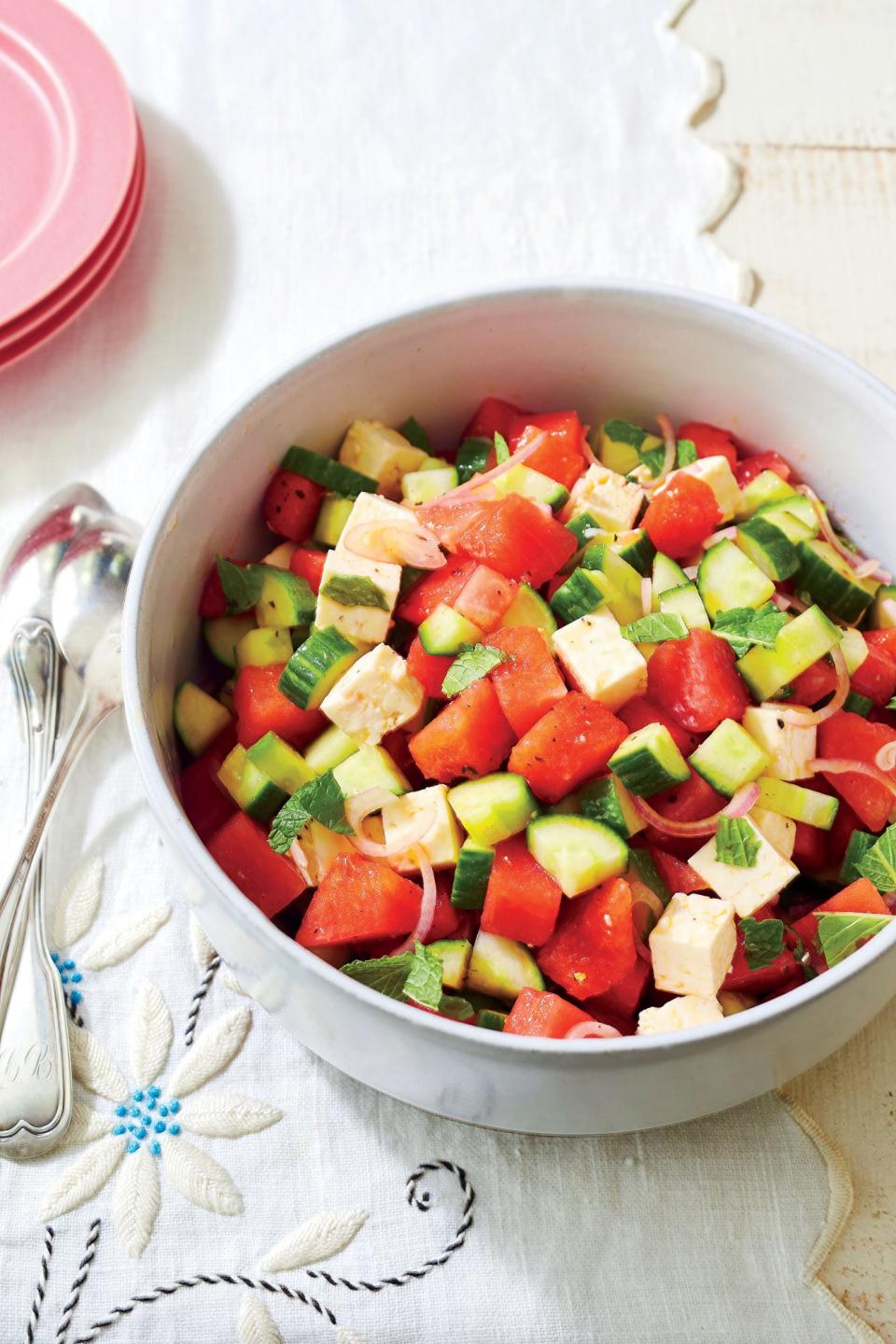 Sesame, Tomato, and Cucumber Salad