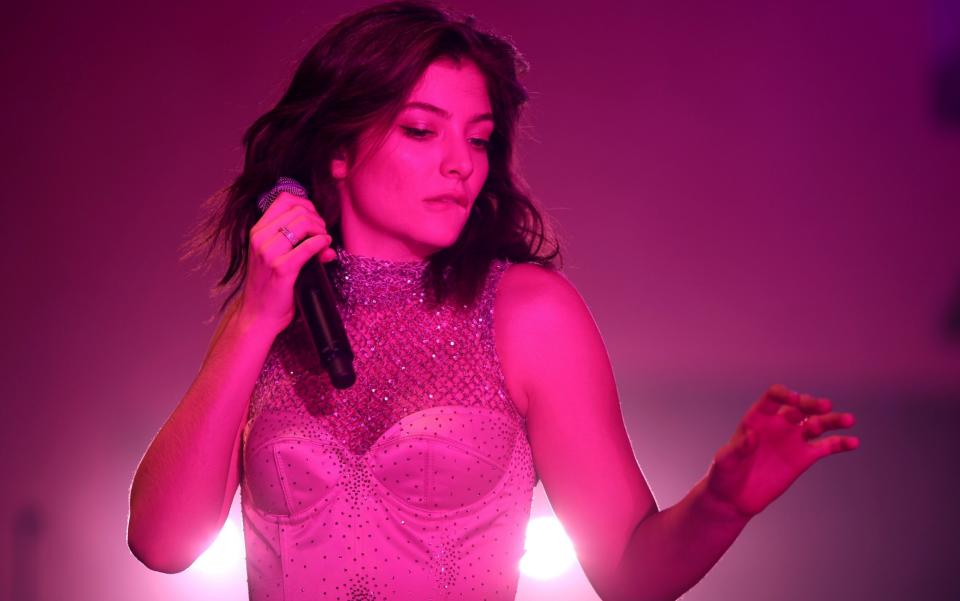 Lorde performing at Coachella Festival, 2017  - Christopher Polk