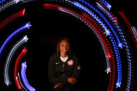 Track athlete, Allyson Felix poses for a portrait during the 2012 Team USA Media Summit on May 13, 2012 in Dallas, Texas. (Photo by Ronald Martinez/Getty Images)