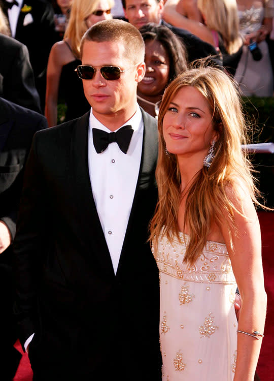 Brad Pitt y Jennifer Aniston Emmy 2004