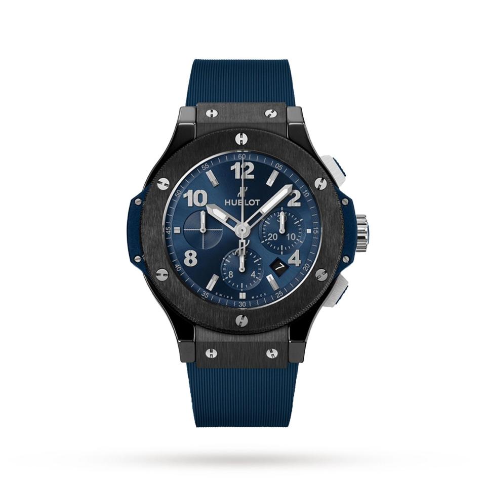 <p><a href="https://www.hublot.com/en-us/watches/big-bang/big-bang-original-ceramic-blue-44-mm" rel="nofollow noopener" target="_blank" data-ylk="slk:Shop Now;elm:context_link;itc:0;sec:content-canvas" class="link ">Shop Now</a></p><p>Big Bang Original Ceramic Blue</p><p>hublot.com</p><p>$16100.00</p>