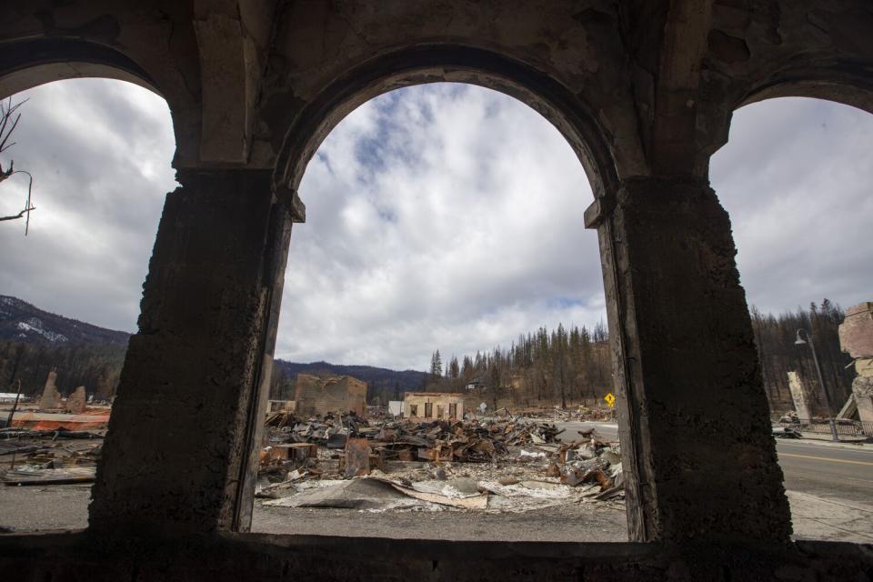 In Greenville, the Dixie fire left streets of empty lots where homes and businesses once stood.