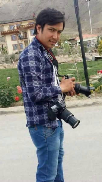 <span>Nawroz Ali Rajabi</span>, cameraman for 1TV, killed in Kabul, Afghanistan, April 30, 2018. (Photo courtesy of Hamid Haidari, 1TV)