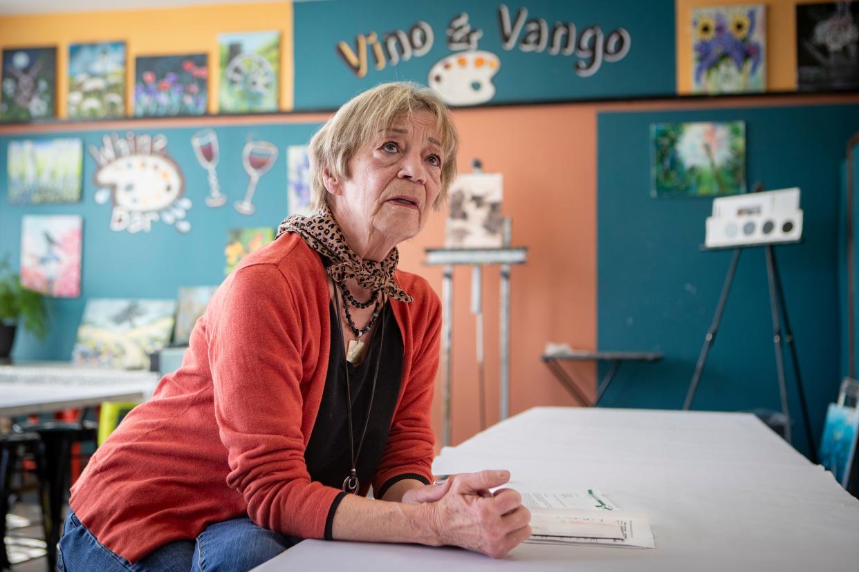 Vino & Vango owner Pauline Hauder explains the eviction process the paint studio is going through with the city of Springfield.