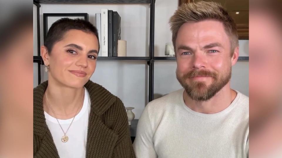PHOTO: Derek Hough and Hayley Erbert appear in this screengrab from a video they shared on Instagram. (Derek Hough/Hayley Erbert)