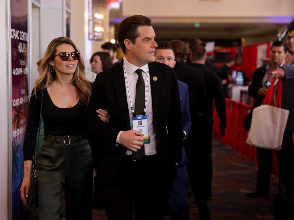 Rep. Matt Gaetz at CPAC in Orlando, Florida in February 2022.