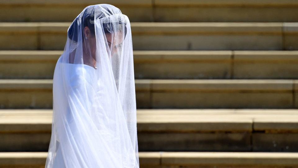 Meghan’s sweet message in her veil