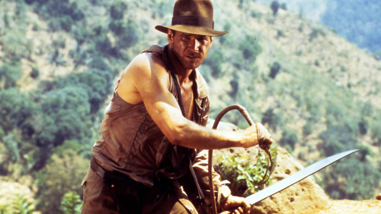  Harrison Ford as Indiana Jones in the Temple of Doom. 