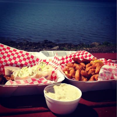 <p><b>Bay City, Oregon</b></p> <p>Treat yourself to comfort food—rich, creamy oyster stew. On weekdays, watch (through windows) the oyster shuckers on the Pacific Oyster processing line; 503-377-2323, <a rel="nofollow noopener" href="http://fishpeddler-baycity.com" target="_blank" data-ylk="slk:fishpeddler-baycity.com;elm:context_link;itc:0;sec:content-canvas" class="link ">fishpeddler-baycity.com</a></p>  