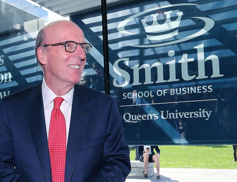  Stephen Smith donated $50 million to the Queen’s School of Business in Kingston.