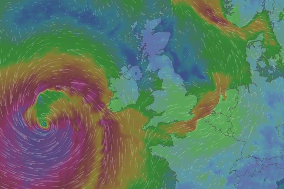 Brian hurtled towards the UK on Friday