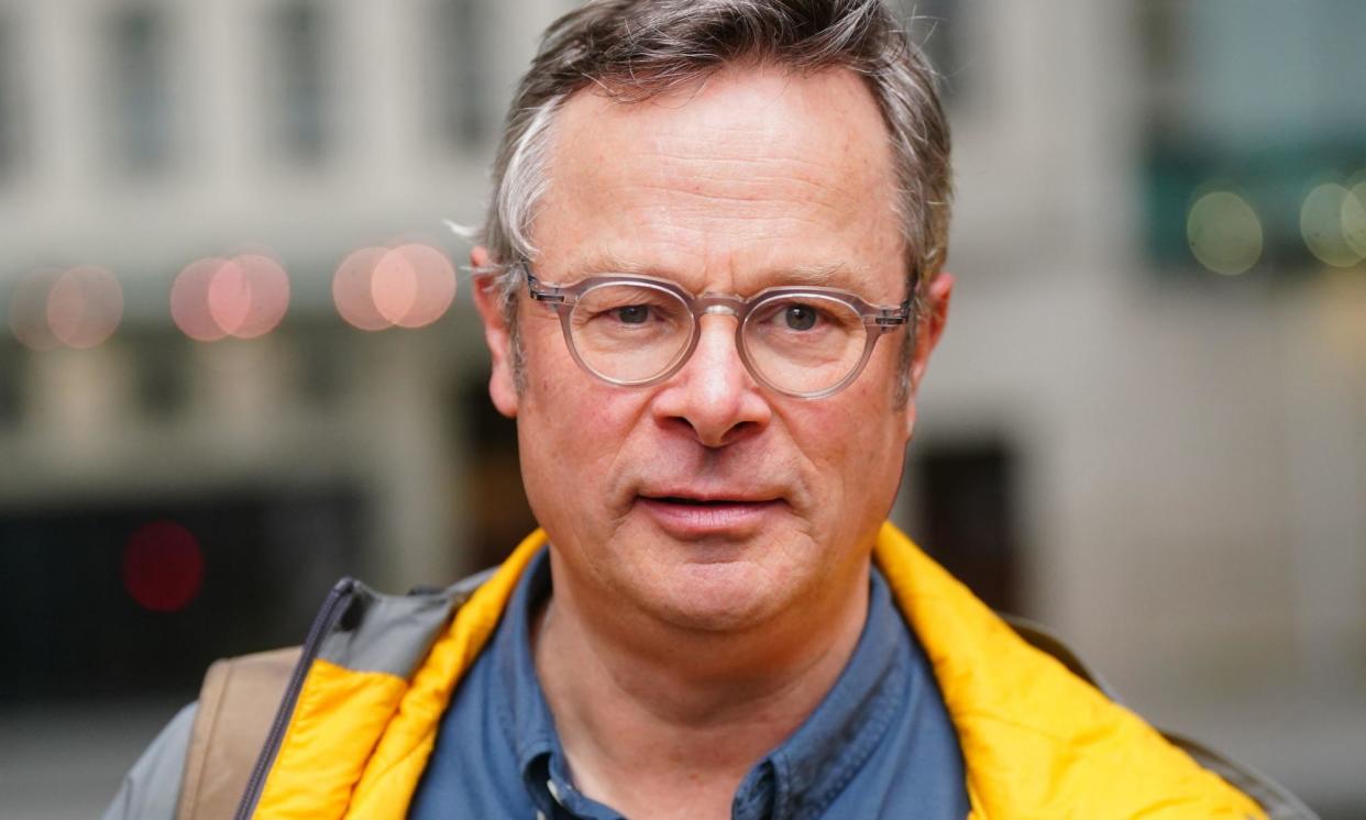 <span>Fearnley-Whittingstall leaving BBC Broadcasting House in London after appearing on Sunday with Laura Kuenssberg.</span><span>Photograph: Victoria Jones/PA</span>