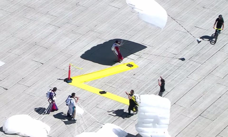 google glass skydivers moscone