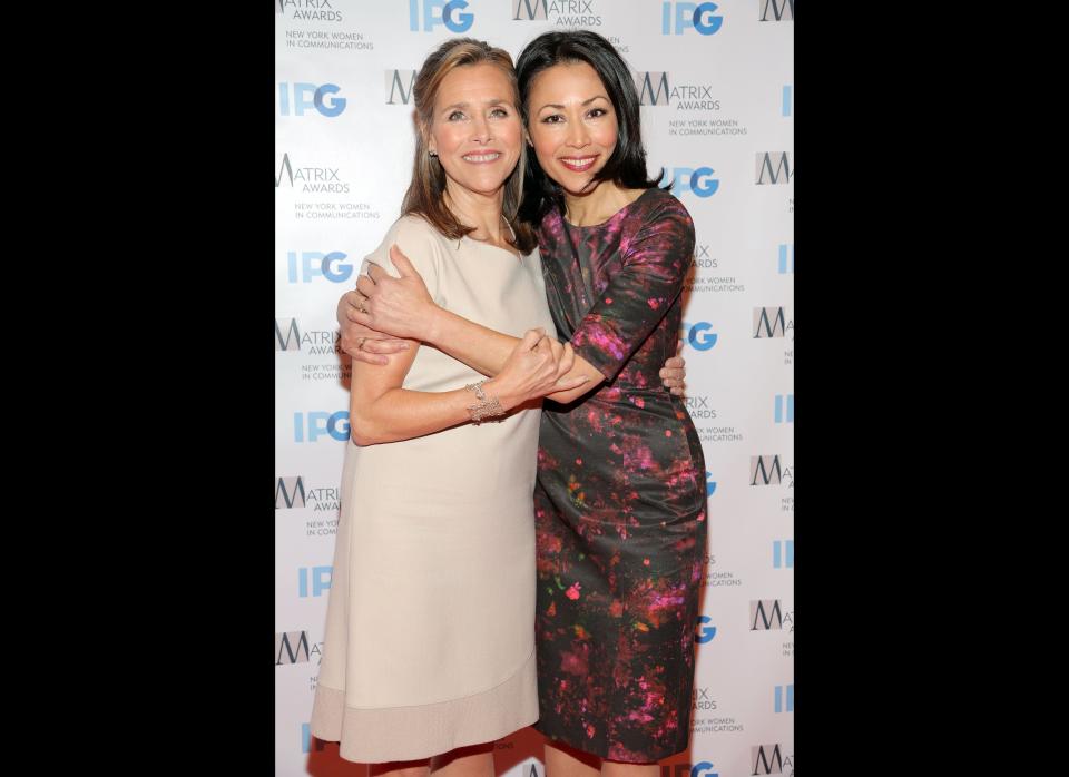 NEW YORK, NY - APRIL 23:  (L-R) Ann Curry and Meredith Vieira  attend the 2012 Matrix Awards Luncheon at Waldorf Astoria Hotel on April 23, 2012 in New York City.  (Photo by Astrid Stawiarz/Getty Images)