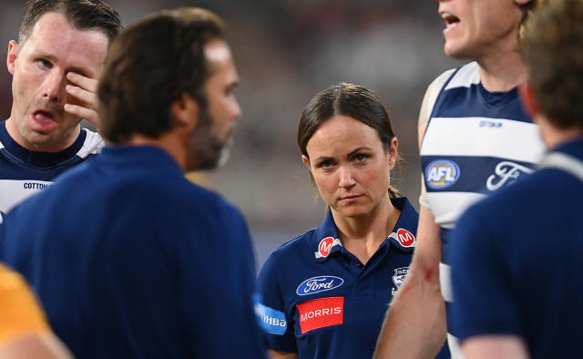 Daisy Pearce, pictured here during Geelong&#39;s clash with Collingwood.